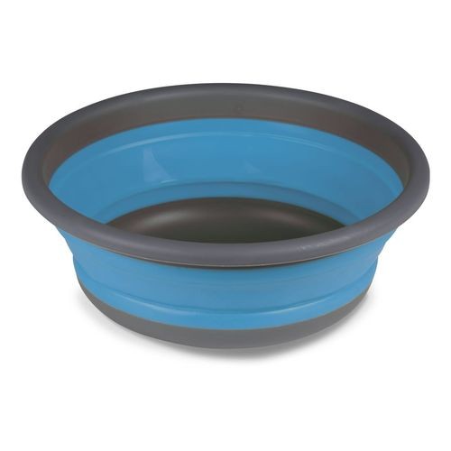 Barreño plegable SILICONA/PLASTICO - AZUL/GRIS - BarnaCampers