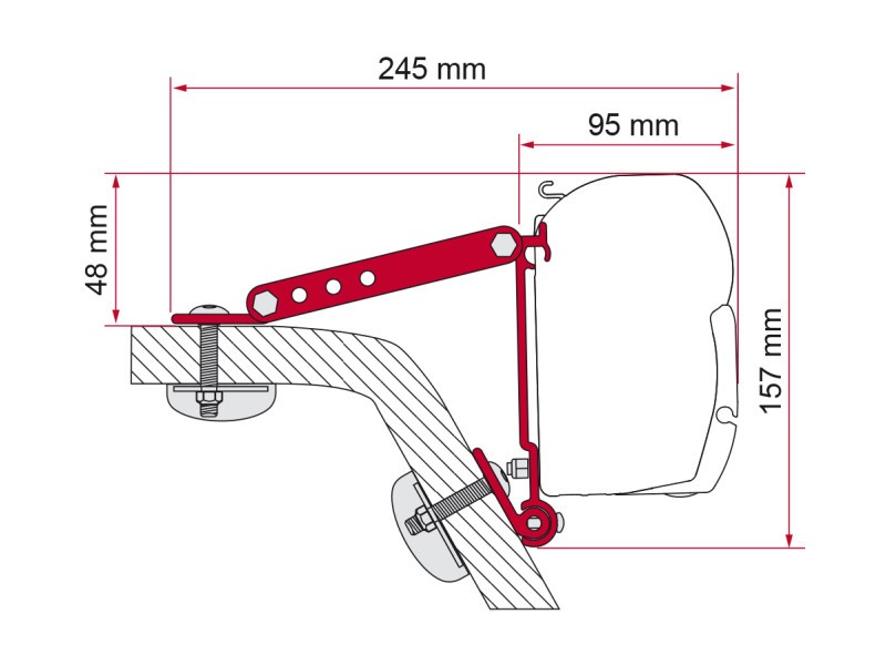 Adaptador F45 Kit Pared 