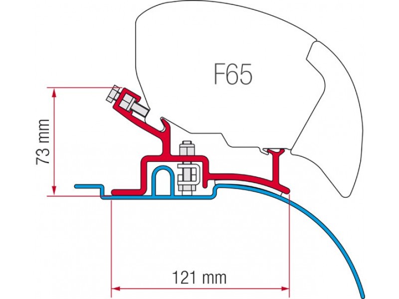 Adaptador toldo f65 ducato jumper boxer