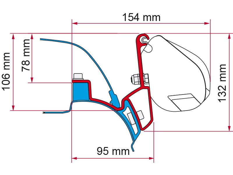 Adaptador F35PRO.VW T5/T6 CALIFORNIA