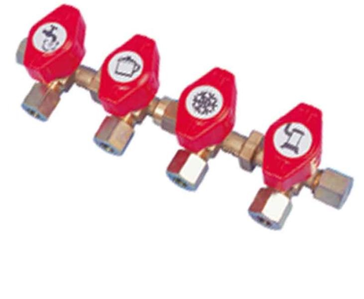Llave de Paso GAS 4 VÍAS