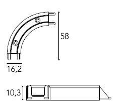 Curva para persianas X4 y X2 (Unidad) SUPERFICIE