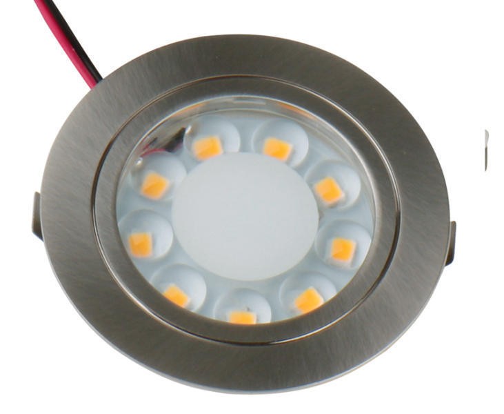 Ojo Buey 12V 9 Leds CROMO