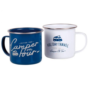 Pack 2 Tazas Esmaltadas HOLIDAY TRAVEL