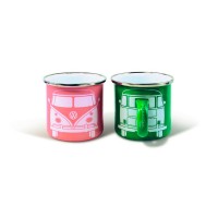 Taza VW GREEN-PINK Pack 2 Unid
