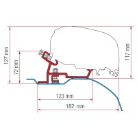 Adaptador F65 / F80 Ducato >2006 H2-L2/L3