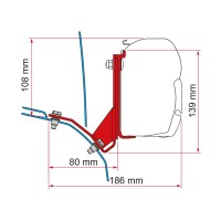 Adaptador FIAMMA F45 Ducato Techo Elevable