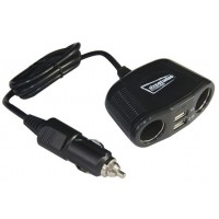 Alargo Toma Doble USB + Doble Mechero